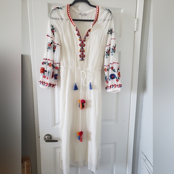 Zara Dresses & Skirts - Dress summer bohemian long cotton size 0